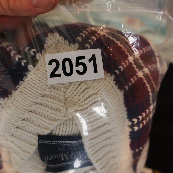 Vintage Preswick & Moore Sweater Mens Medium Tennis Cable Knit Grandpacore 90s - Picture 13 of 13